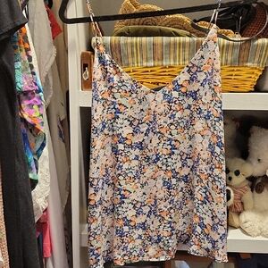 LOFT Colorful Relaxed Camisole Top Fully Lined